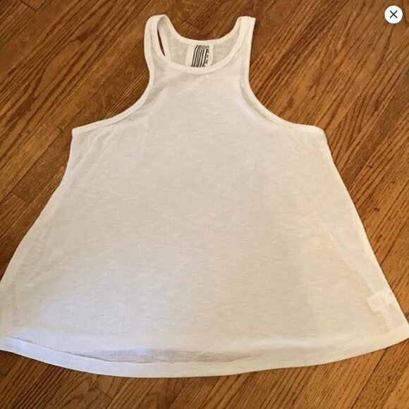 Free People Intimately White Swing Racerback Tank Top Beach Summer Classic Sz M - Picture 4 of 5